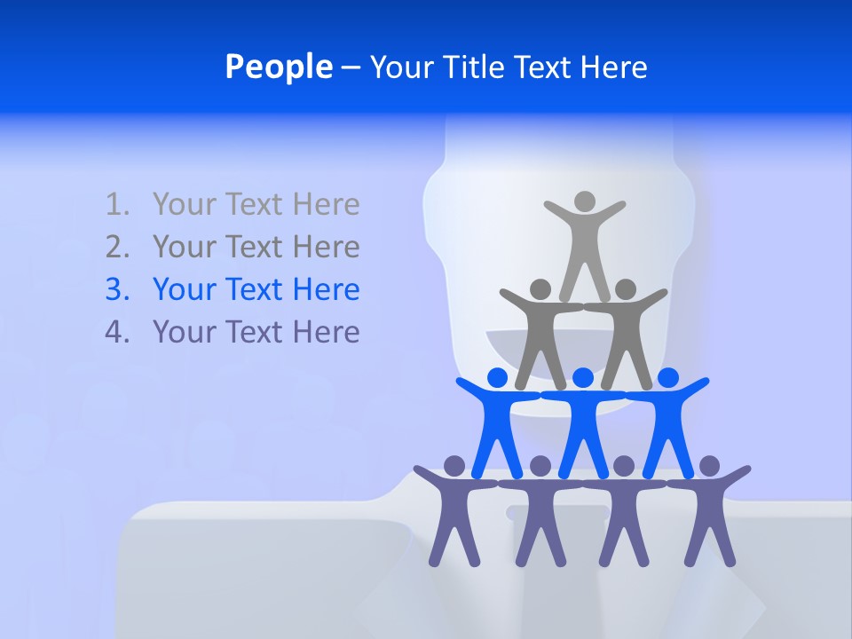 Leadership Standing Senior PowerPoint Template