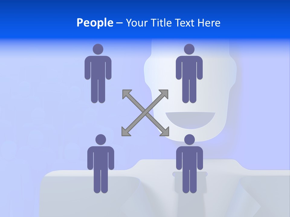 Leadership Standing Senior PowerPoint Template