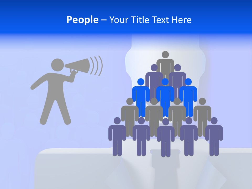 Leadership Standing Senior PowerPoint Template