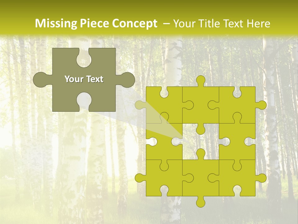 Sunny Tree Wood PowerPoint Template