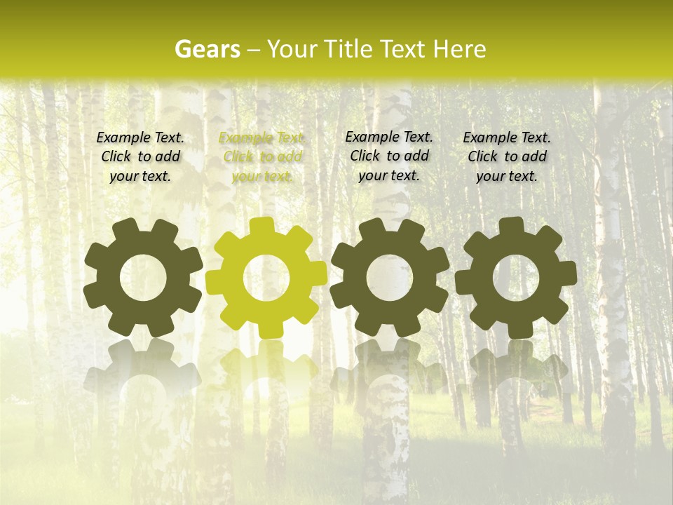 Sunny Tree Wood PowerPoint Template