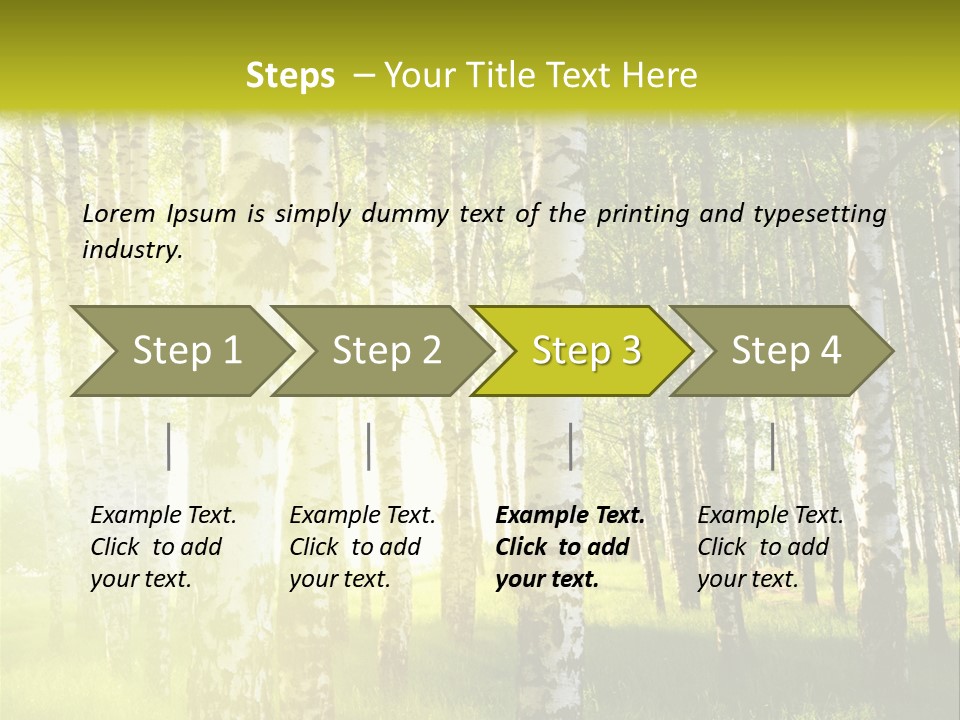 Sunny Tree Wood PowerPoint Template