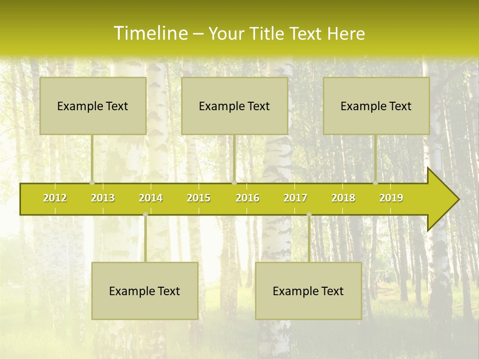 Sunny Tree Wood PowerPoint Template