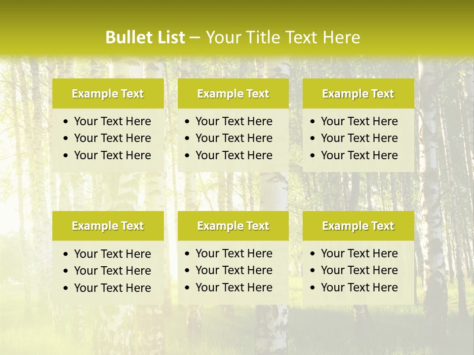 Sunny Tree Wood PowerPoint Template