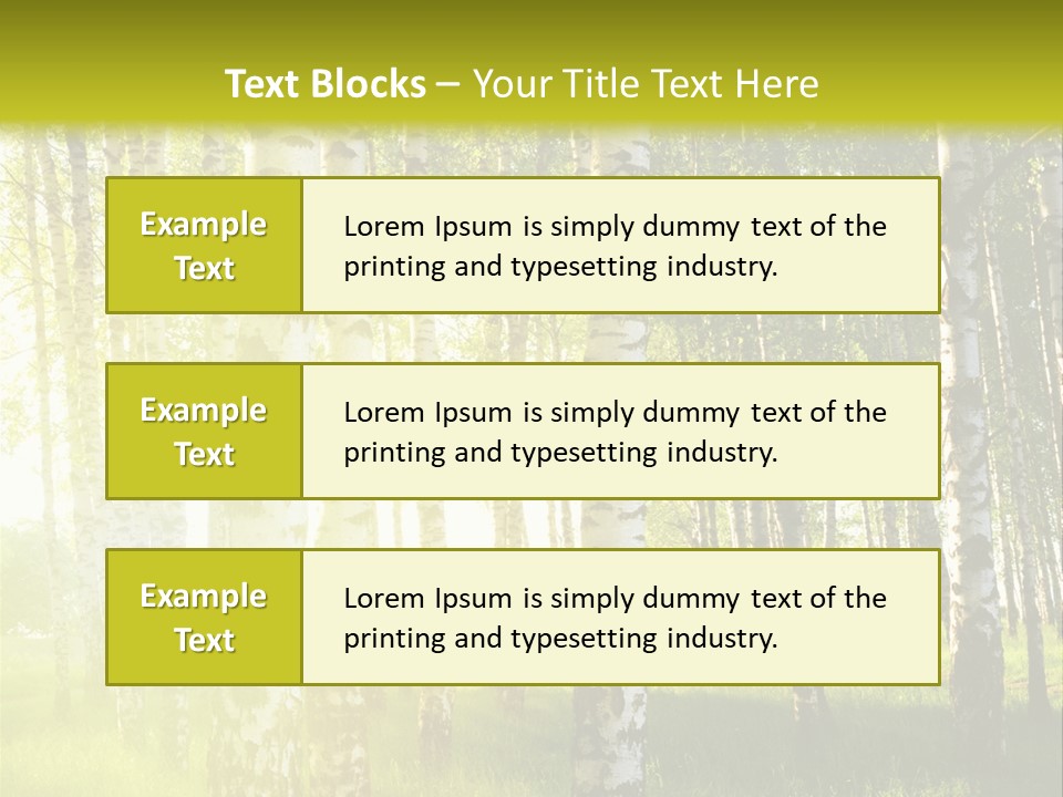 Sunny Tree Wood PowerPoint Template