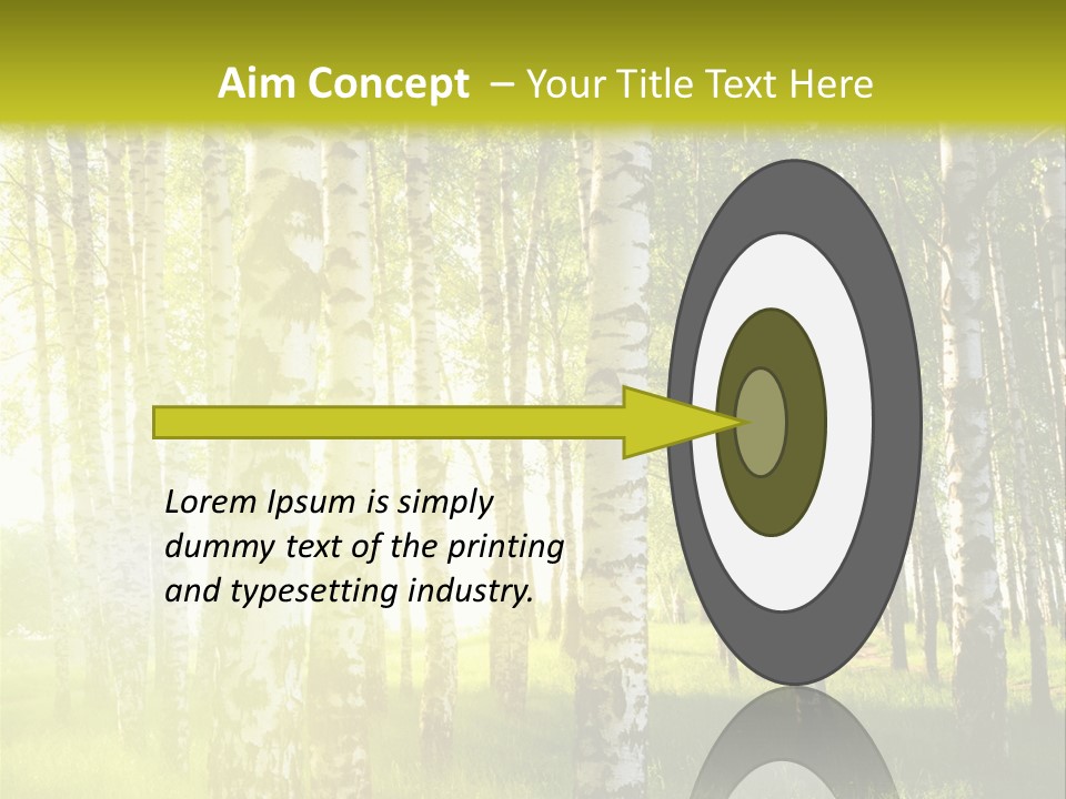 Sunny Tree Wood PowerPoint Template