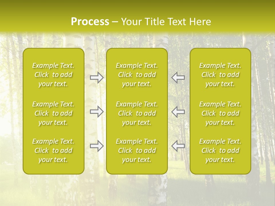 Sunny Tree Wood PowerPoint Template