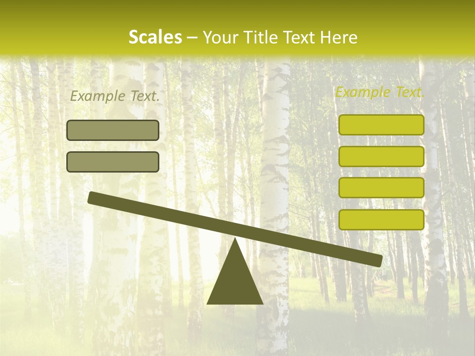 Sunny Tree Wood PowerPoint Template