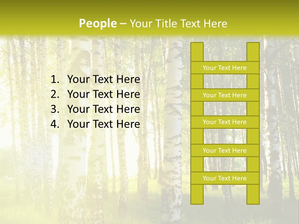 Sunny Tree Wood PowerPoint Template