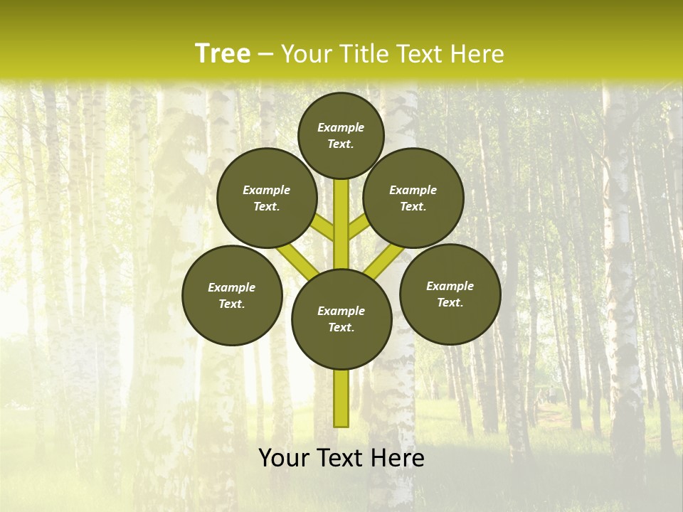 Sunny Tree Wood PowerPoint Template