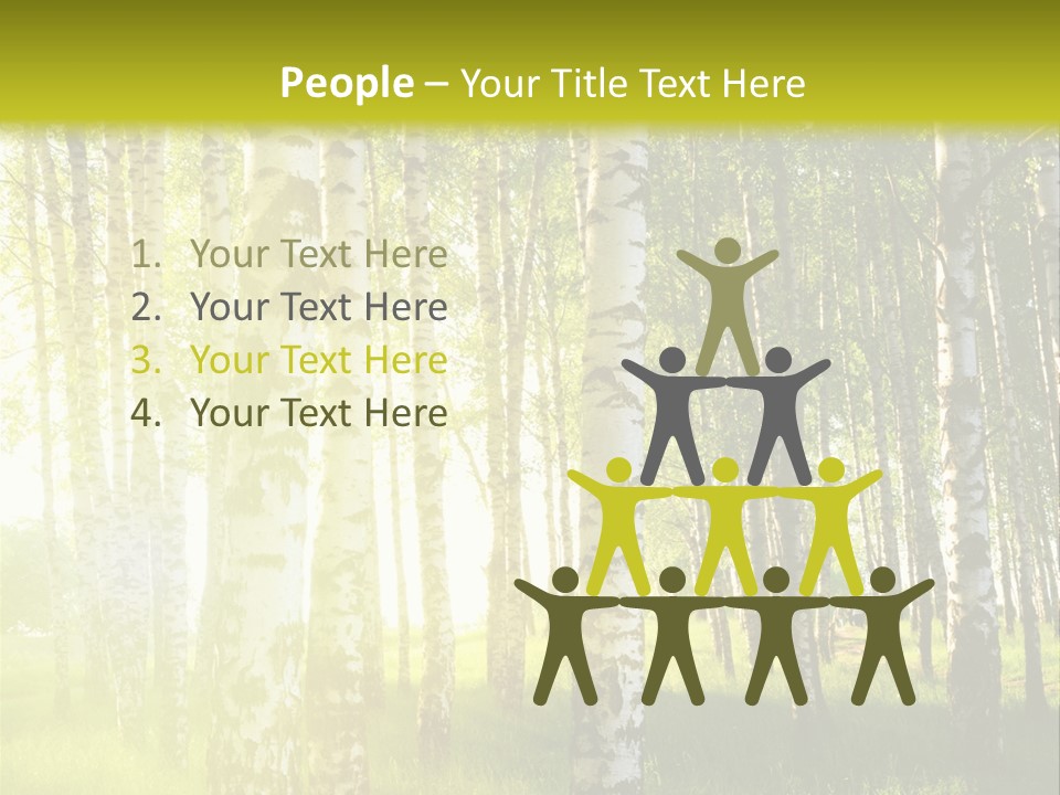 Sunny Tree Wood PowerPoint Template