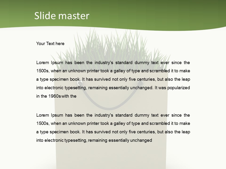 Empty Isolated Ecologic PowerPoint Template