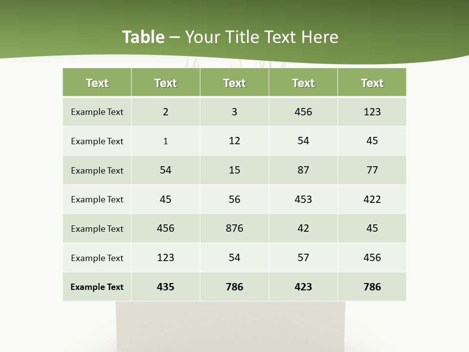 Empty Isolated Ecologic PowerPoint Template