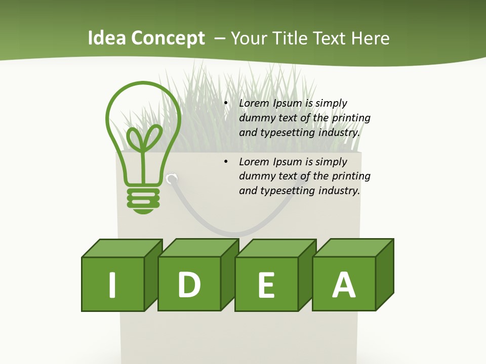 Empty Isolated Ecologic PowerPoint Template