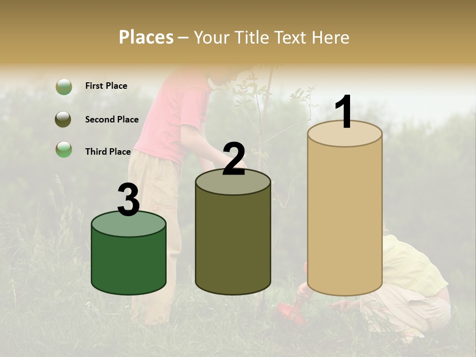 Forest Young Garden PowerPoint Template