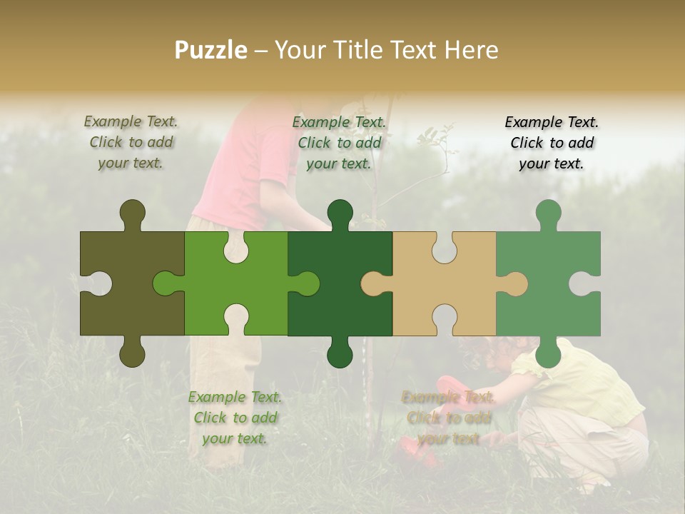 Forest Young Garden PowerPoint Template