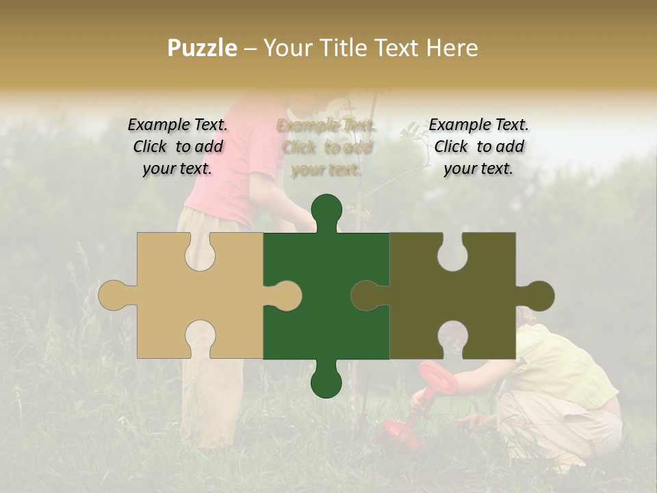 Forest Young Garden PowerPoint Template