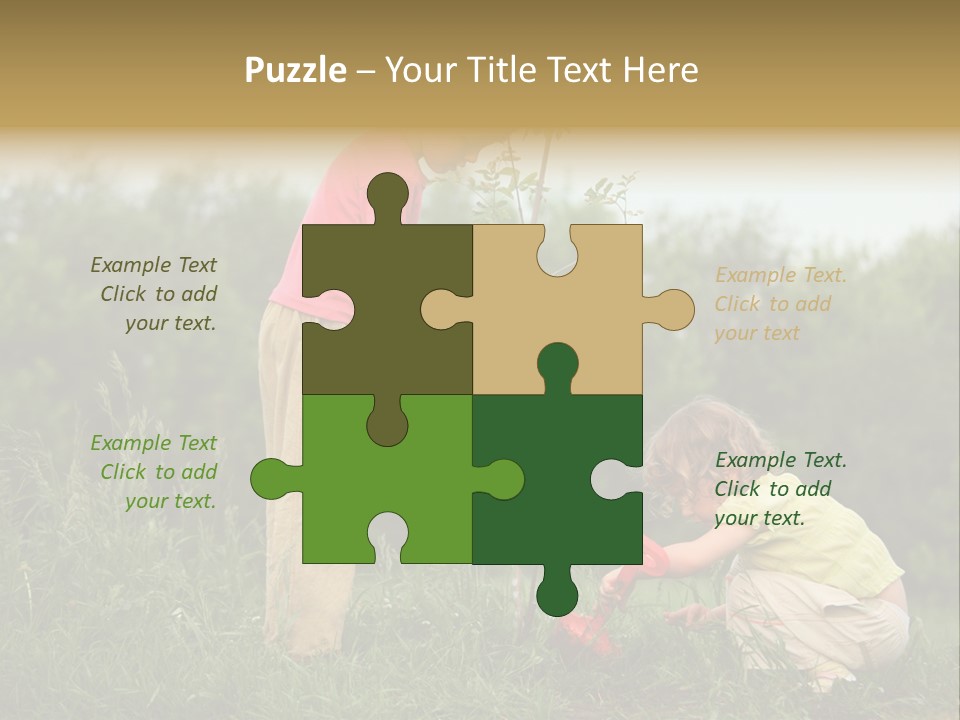 Forest Young Garden PowerPoint Template