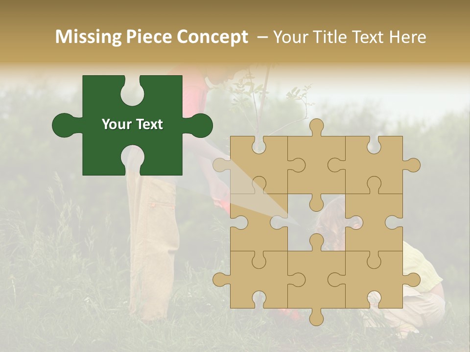 Forest Young Garden PowerPoint Template