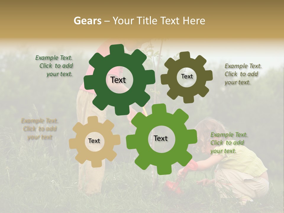 Forest Young Garden PowerPoint Template