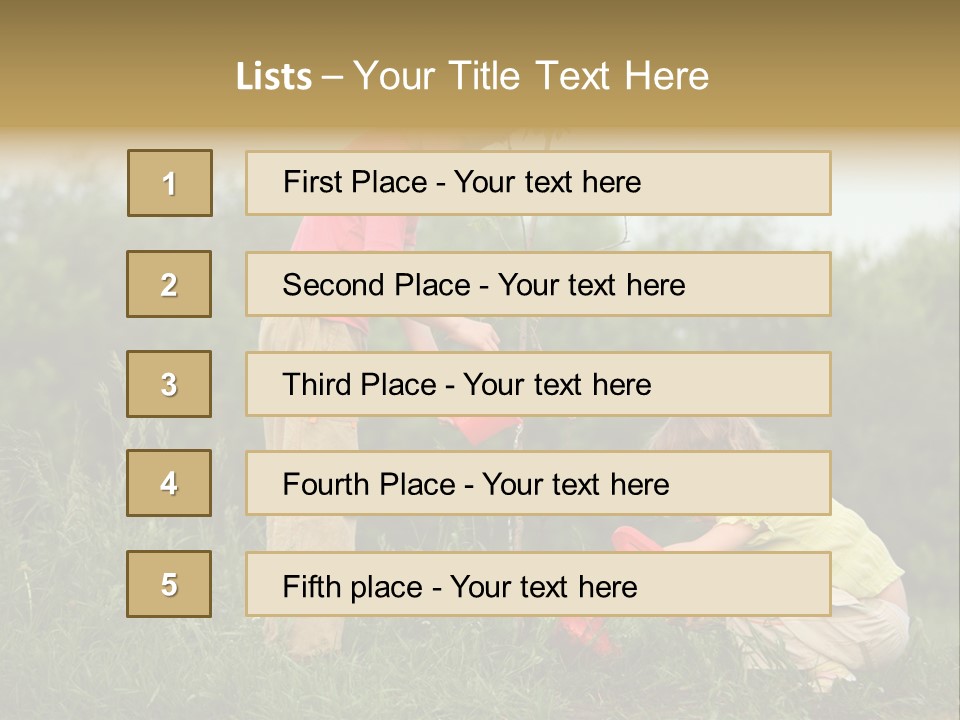 Forest Young Garden PowerPoint Template