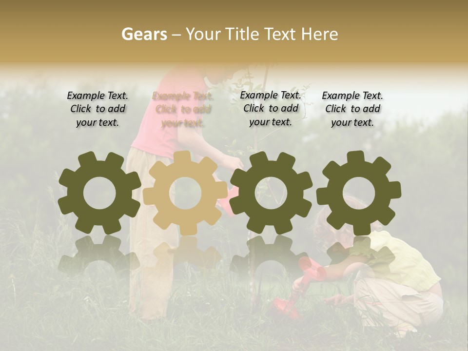 Forest Young Garden PowerPoint Template