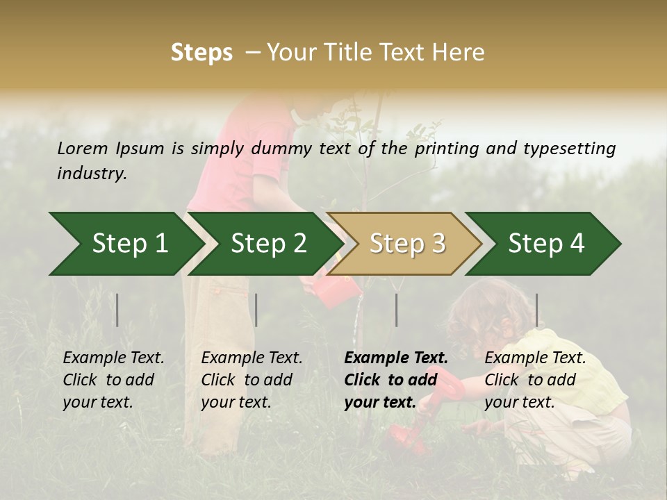 Forest Young Garden PowerPoint Template