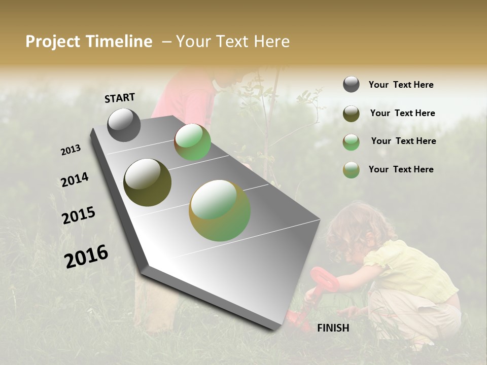 Forest Young Garden PowerPoint Template