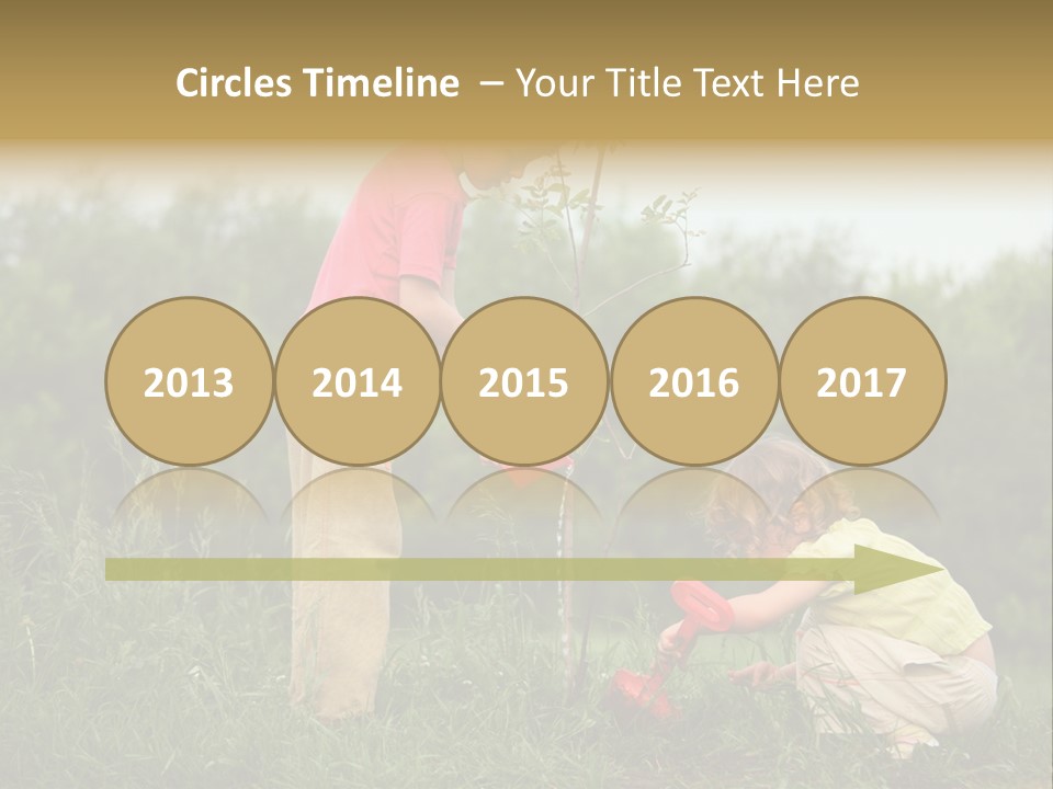 Forest Young Garden PowerPoint Template