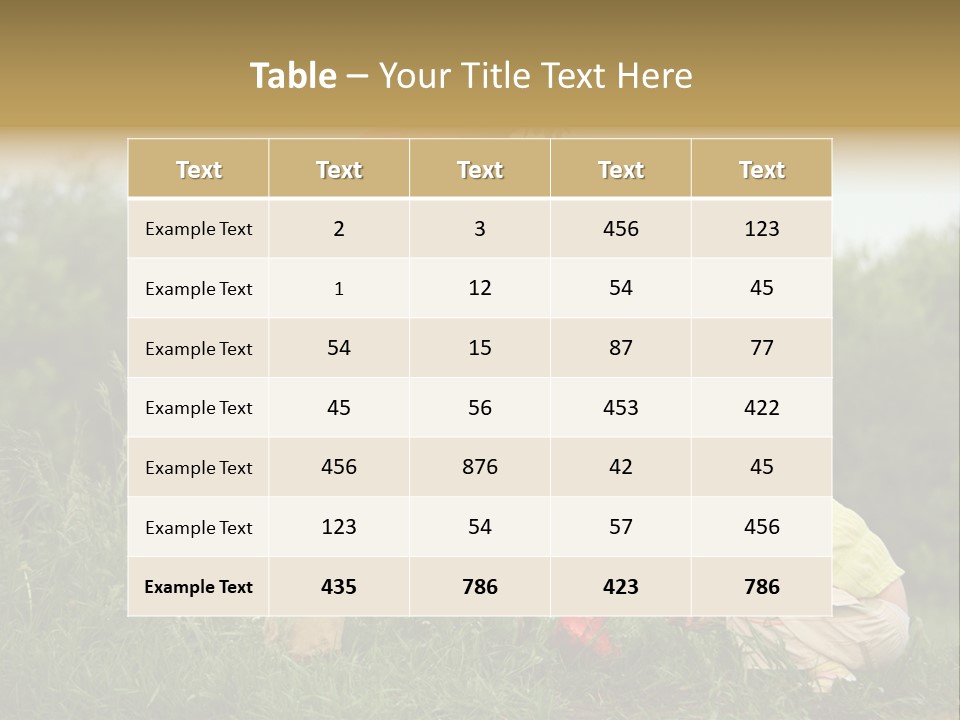 Forest Young Garden PowerPoint Template