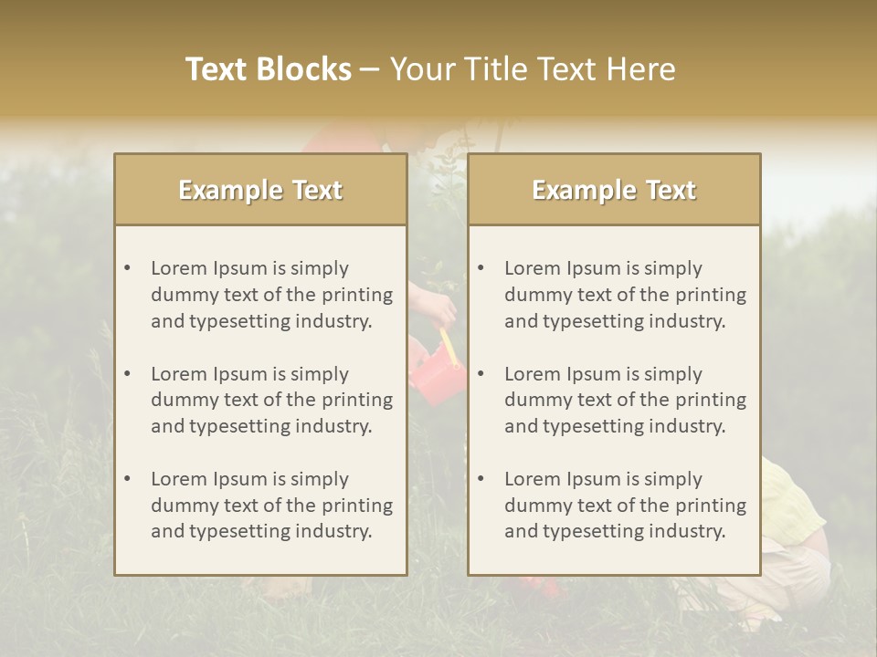 Forest Young Garden PowerPoint Template