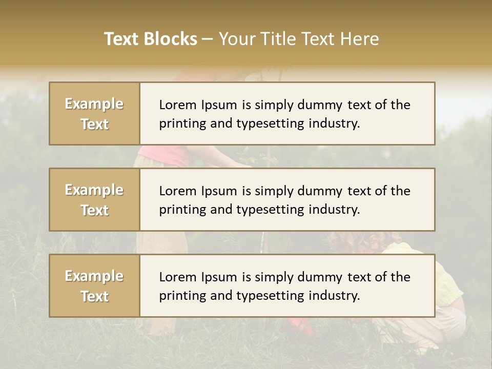 Forest Young Garden PowerPoint Template
