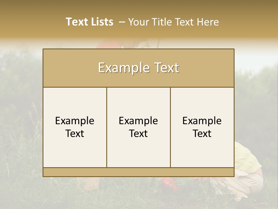 Forest Young Garden PowerPoint Template