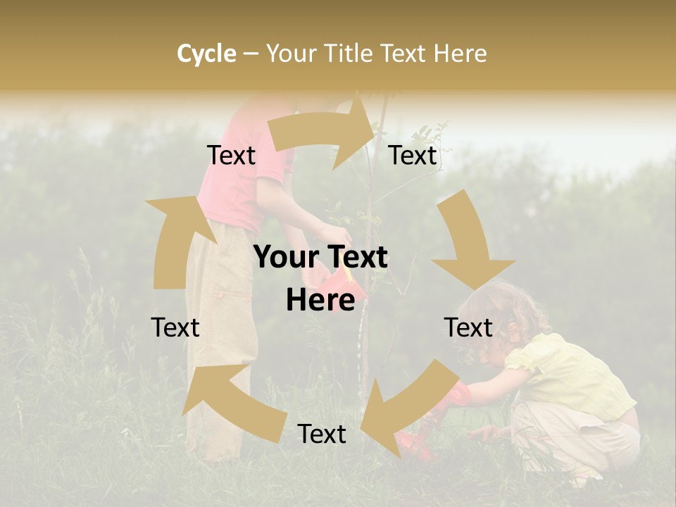 Forest Young Garden PowerPoint Template