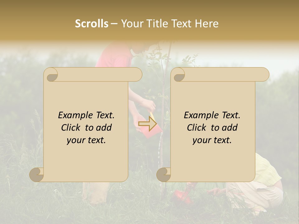 Forest Young Garden PowerPoint Template