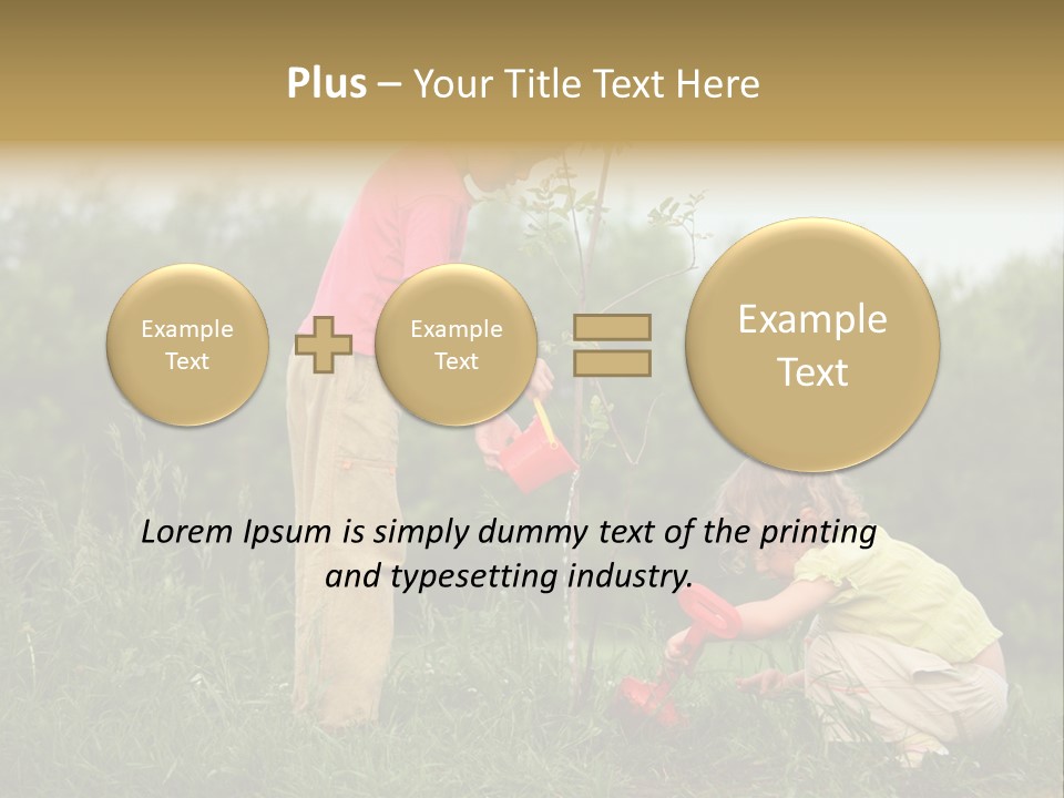 Forest Young Garden PowerPoint Template