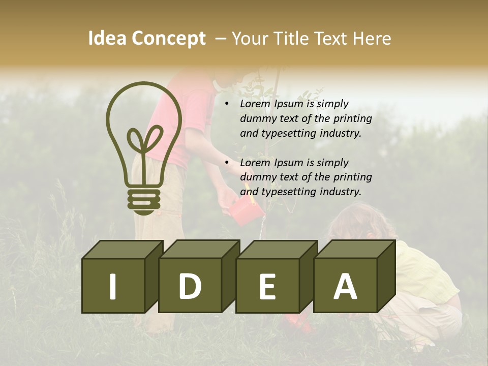 Forest Young Garden PowerPoint Template