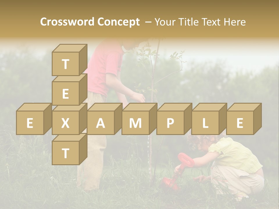 Forest Young Garden PowerPoint Template