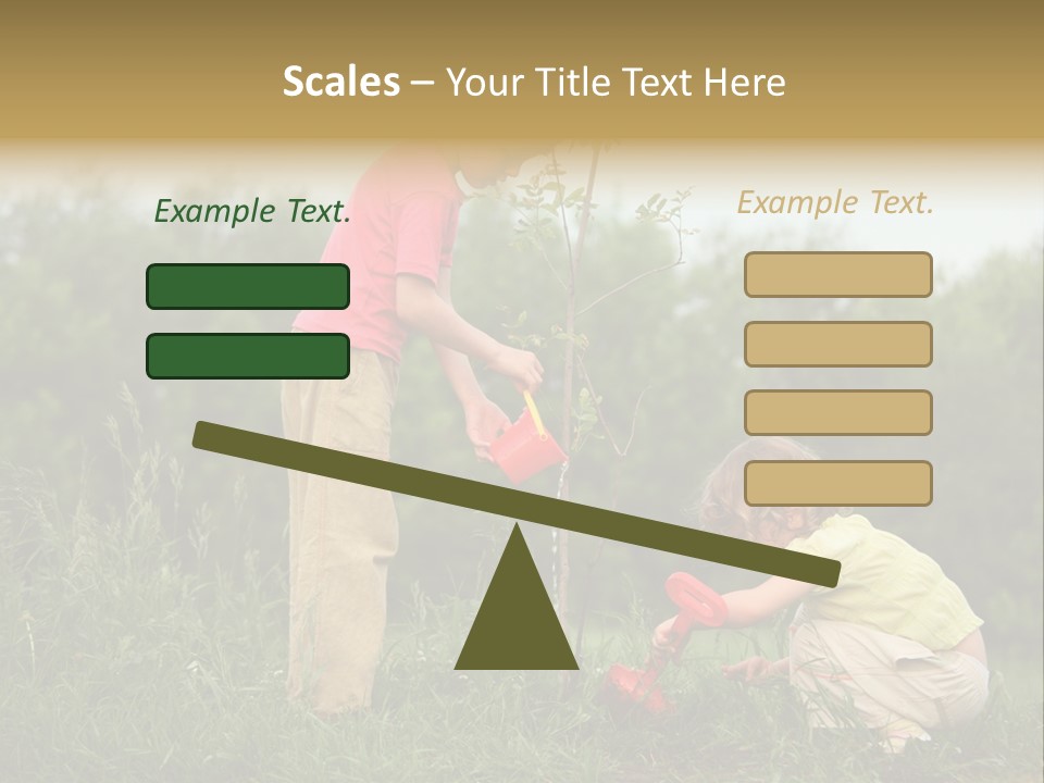 Forest Young Garden PowerPoint Template
