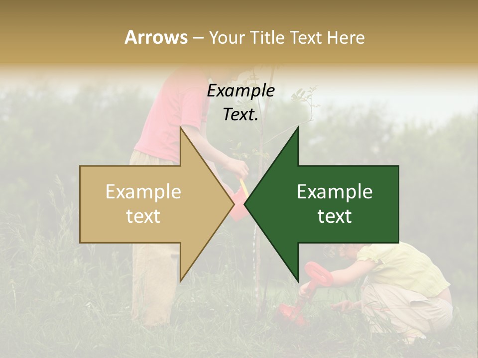 Forest Young Garden PowerPoint Template