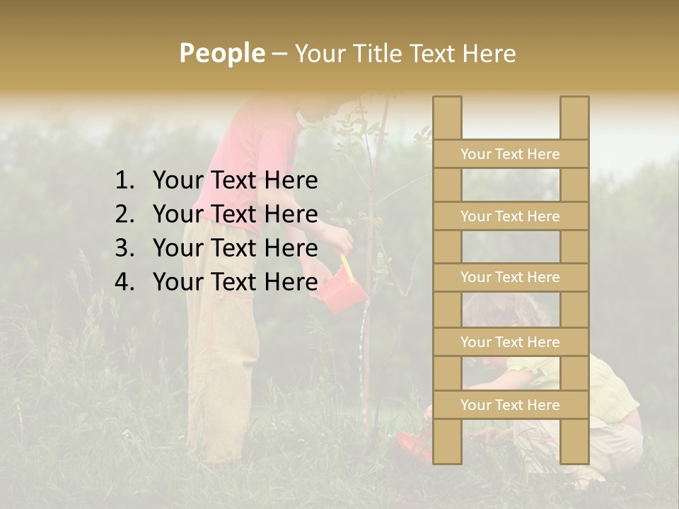 Forest Young Garden PowerPoint Template