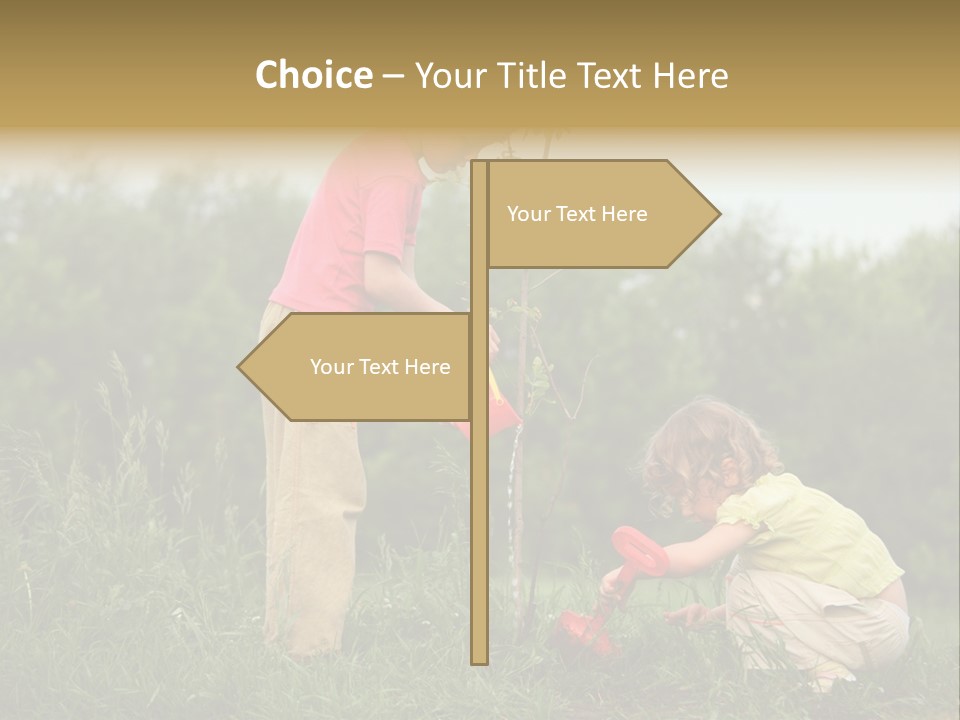 Forest Young Garden PowerPoint Template