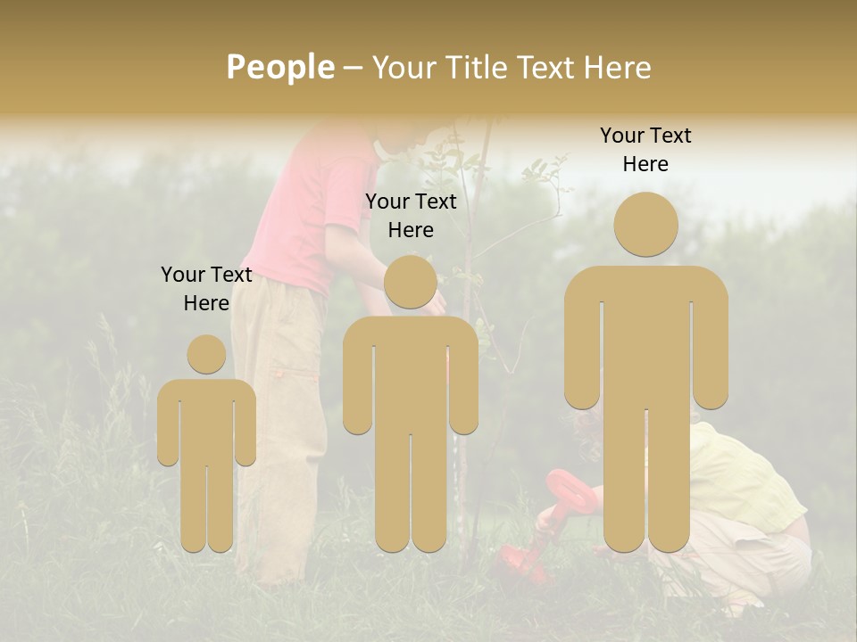 Forest Young Garden PowerPoint Template