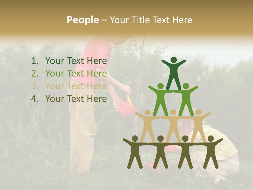 Forest Young Garden PowerPoint Template