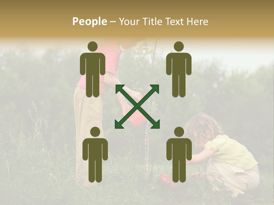 Forest Young Garden PowerPoint Template