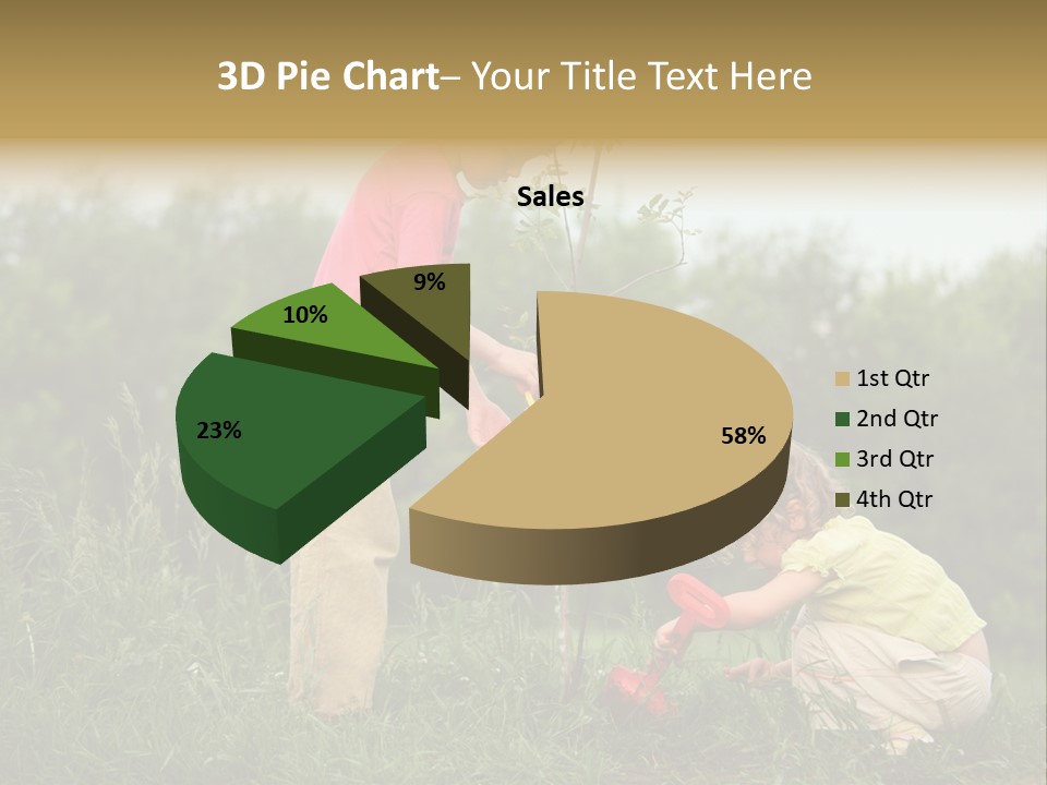 Forest Young Garden PowerPoint Template