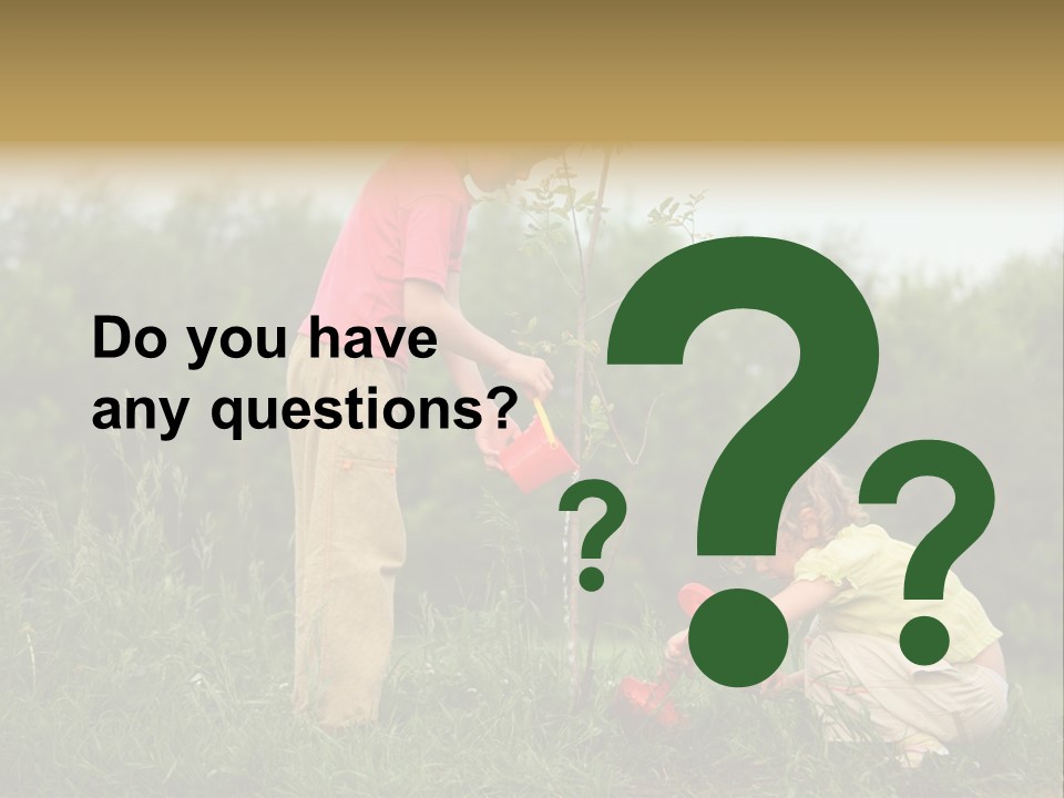 Forest Young Garden PowerPoint Template