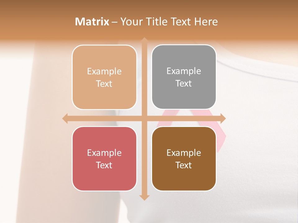 Ribbon Aids Close PowerPoint Template