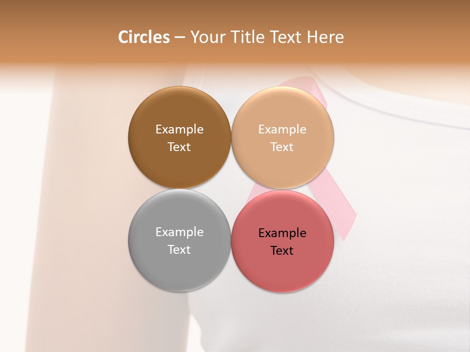 Ribbon Aids Close PowerPoint Template