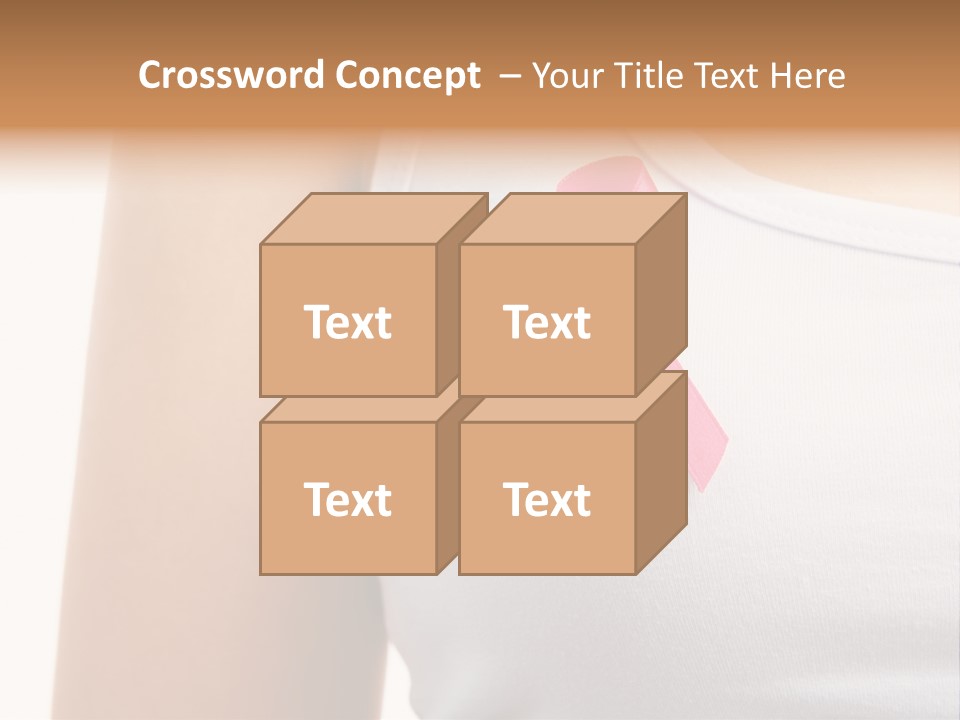 Ribbon Aids Close PowerPoint Template